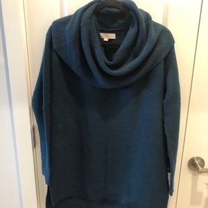 LOFT cowl neck tunic sweater